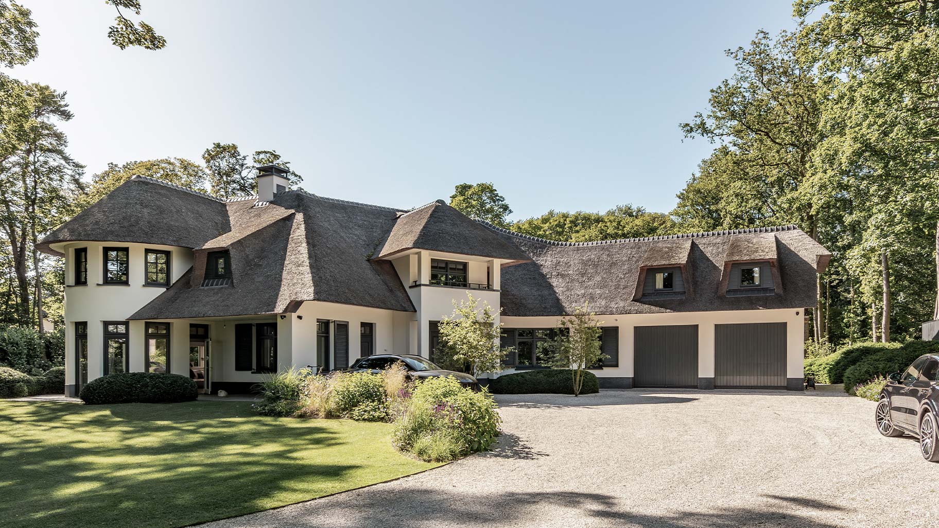 Luxury villa garage door