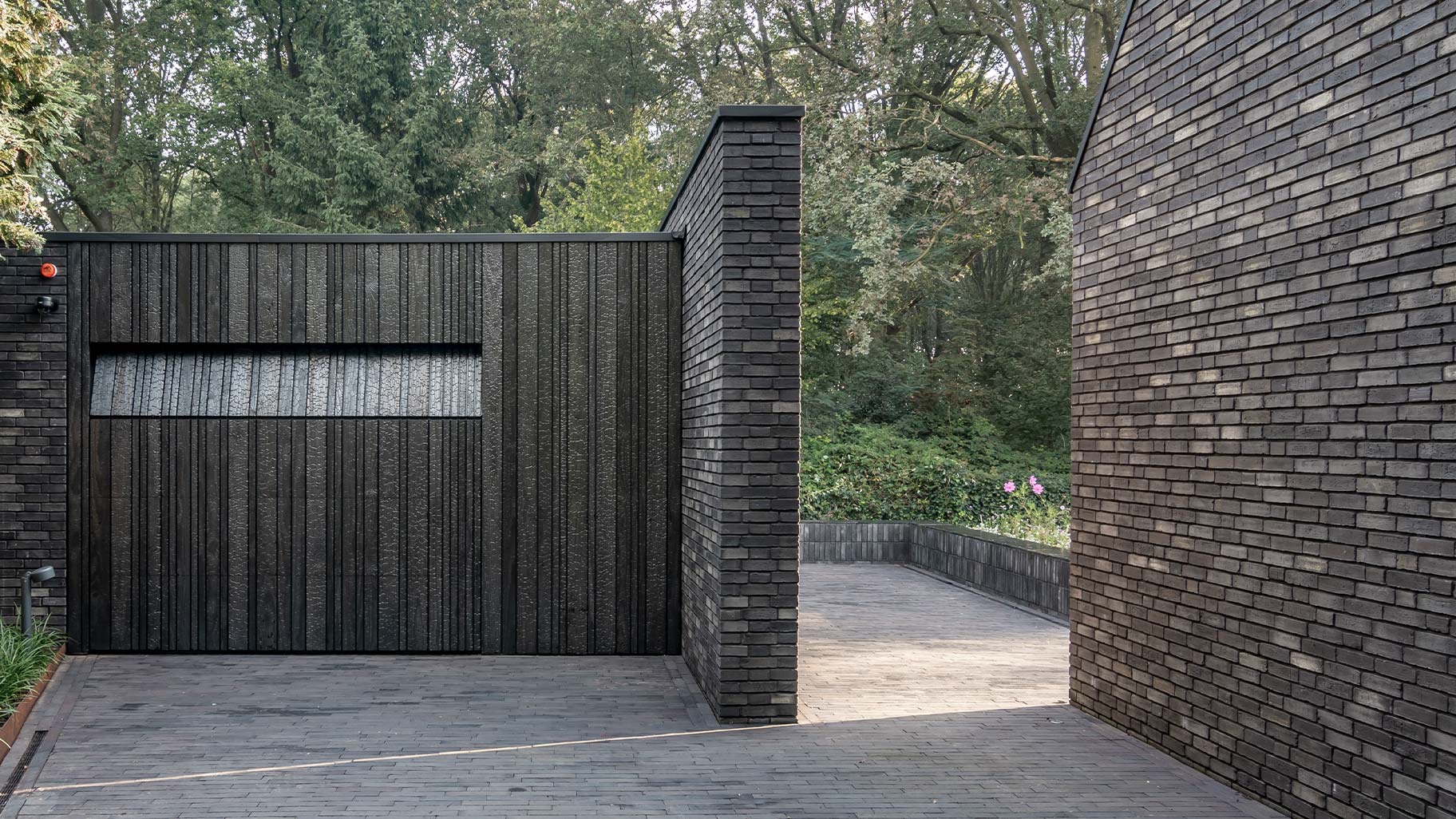 Shou Sugi Ban garage door