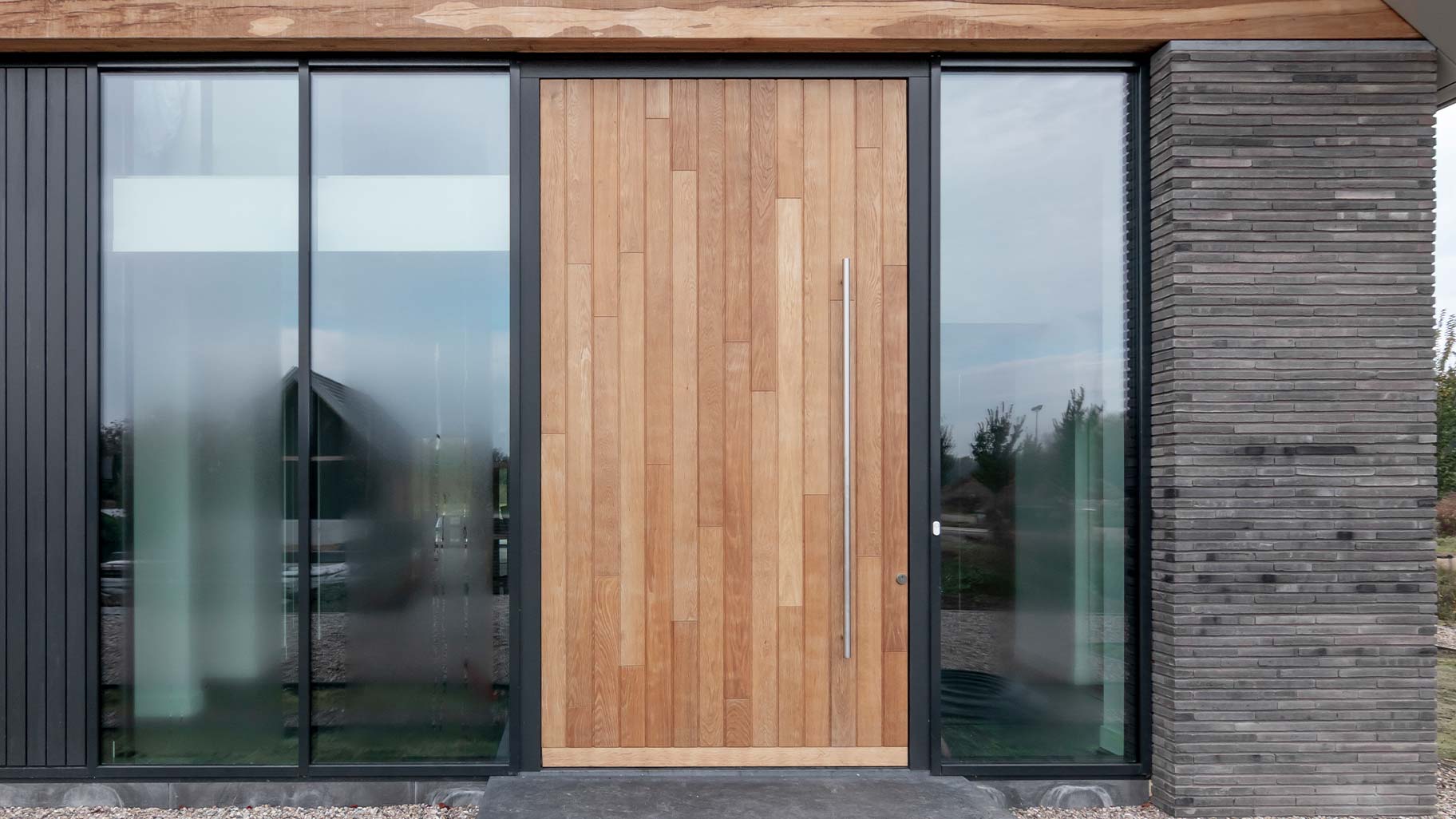 Pivoting front door