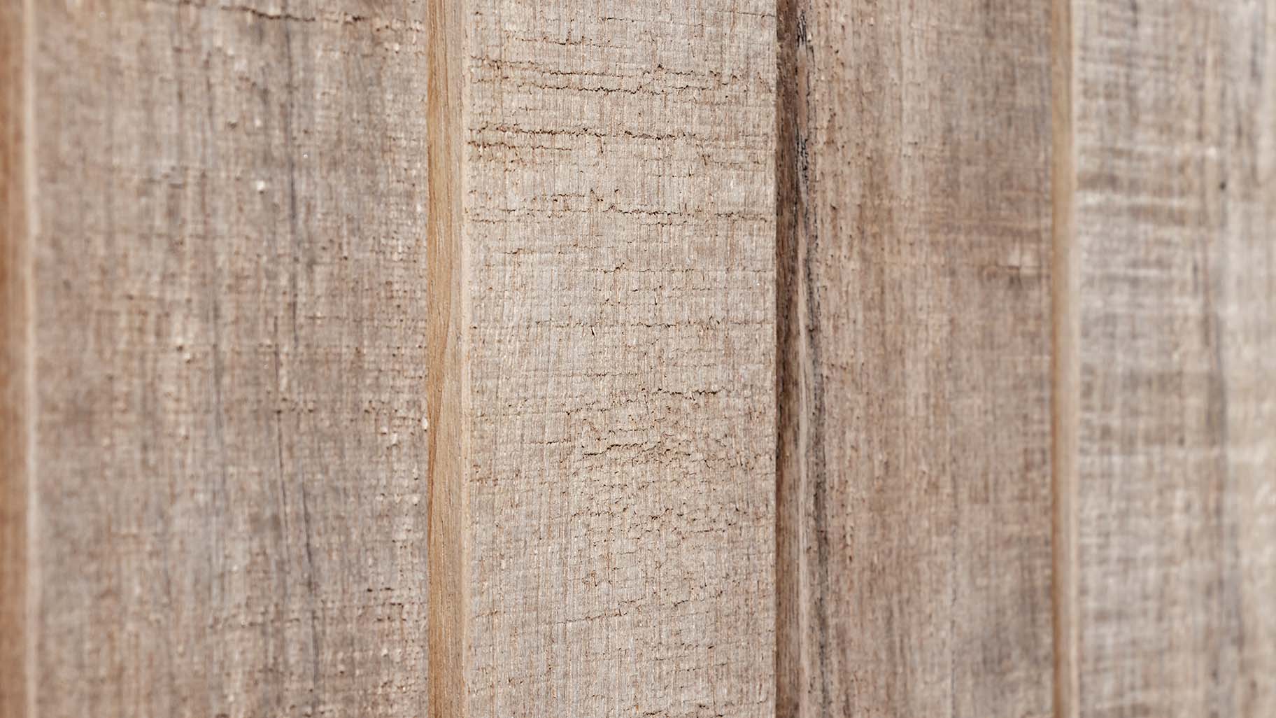 Holz-Garagentor, das mit der Fassade einer modernen Villa verschmilzt | Different Doors