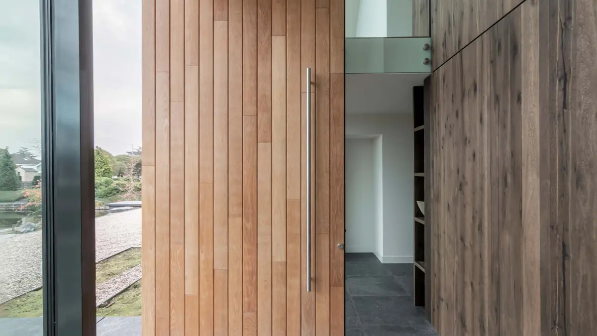 Pivoting front door